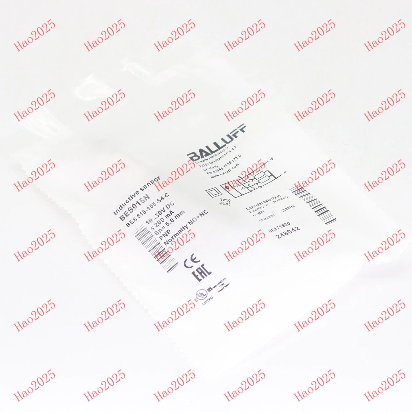 1pcs  BALLUFF Proximity Sensor BES 516-105-S4-C Free shipping #P