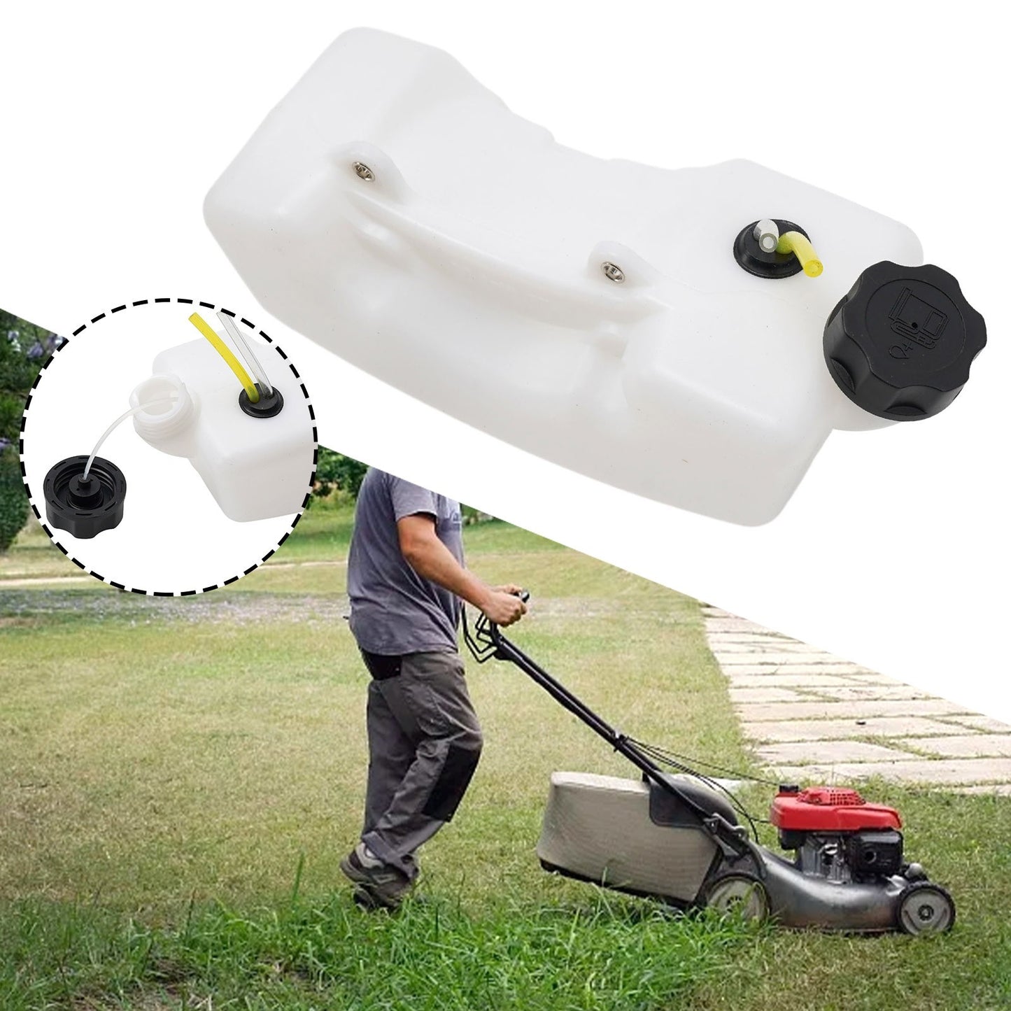 For 43cc 49cc 52cc 55cc Brush Cutter Fuel Tank Replacement Cap and Tube