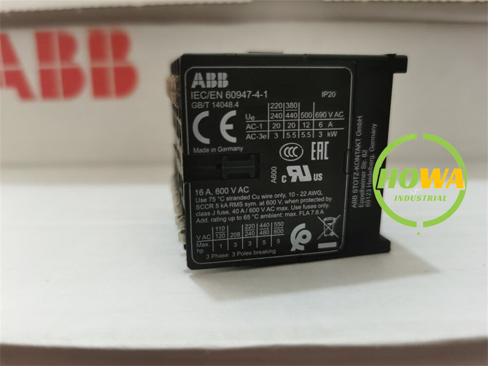 1/piece  ABB Electric Hoist Contactor IEC/EN 60947-4-1 Wide Foot 24V