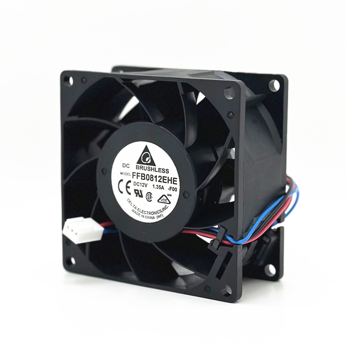 For Delta FFB0812EHE-F00 DC 12V 1.35A 8CM 8038 Large Air Volume Cooling Fan 3pin