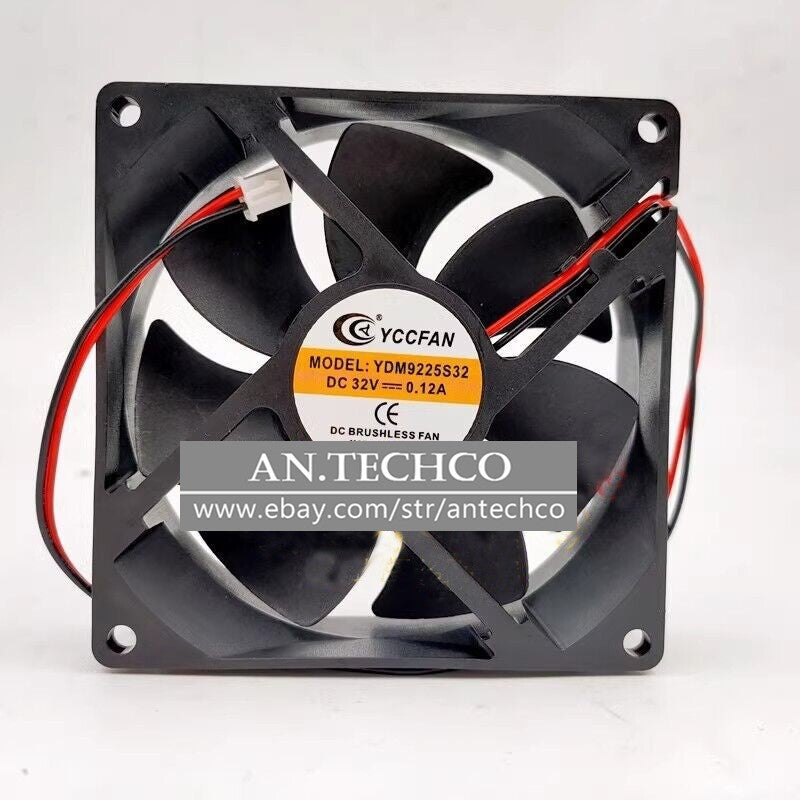 YCCFAN YDM9225S32 9225 DC32V 0.12A 2-wire cooling fan