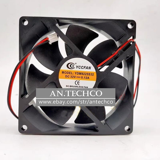YCCFAN YDM9225S32 9225 DC32V 0.12A 2-wire cooling fan