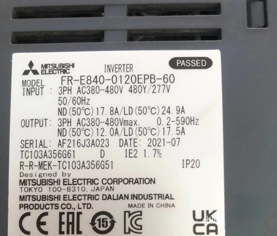 1pcs Mitsubishi Frequency Converter FR-E840-0120EPB-60