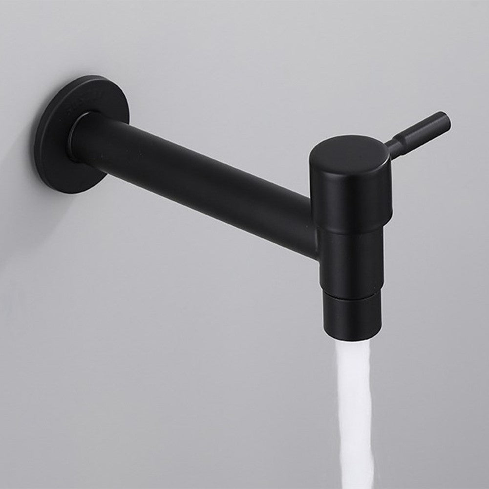 Outdoor Garden Faucet with Long Handle and Sturdy Stainless Steel Construction