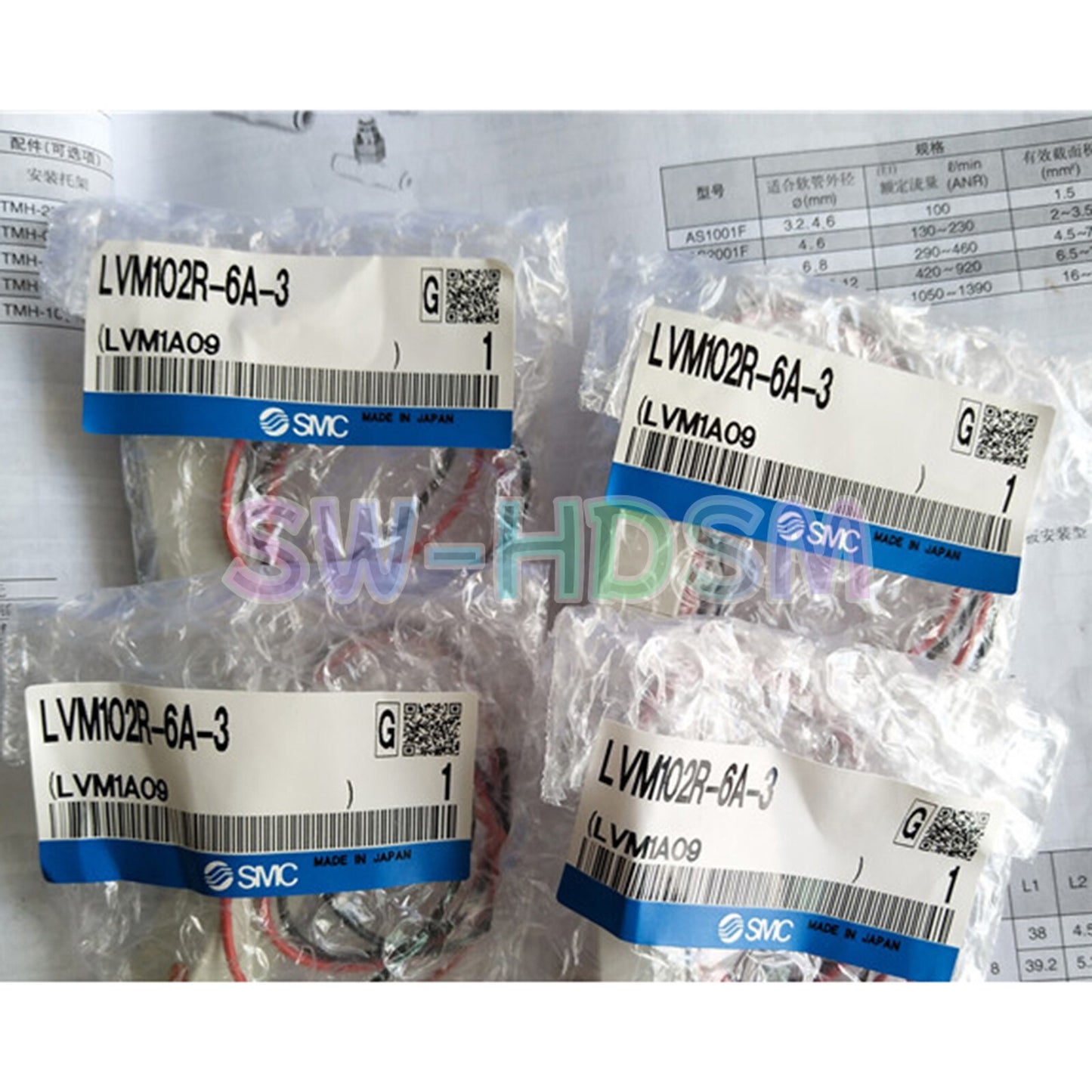 1PCS  for SMC LVM102R-6A-3 Three-way Solenoid Valve Freight Free