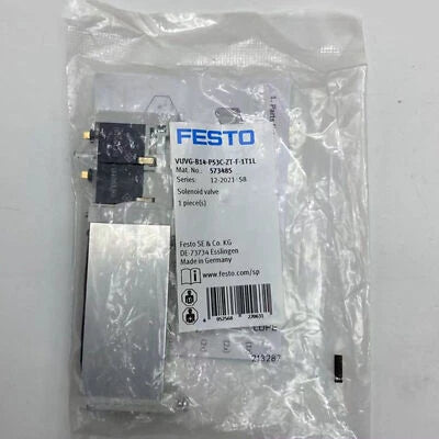 Festo VUVG-B14-P53C-ZT-F-1T1L 573485 Solenoid Valve  One VUVGB14P53CZTF1T1L