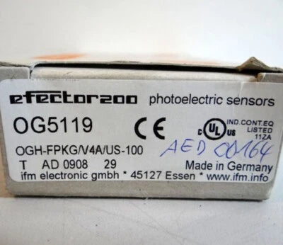 1PC  IFM OG5119 Photoelectric Switch Sensor OG5119 In Box Free Shipping
