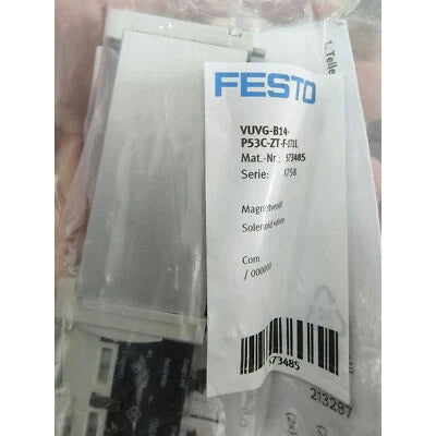 Festo VUVG-B14-P53C-ZT-F-1T1L 573485 Solenoid Valve  One VUVGB14P53CZTF1T1L