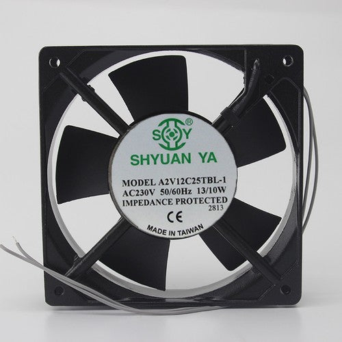 1 PCS SHYUAN YA Fan A2V12C25TBL-1 AC 230V 13/10W 12cm 12025 2 Wire
