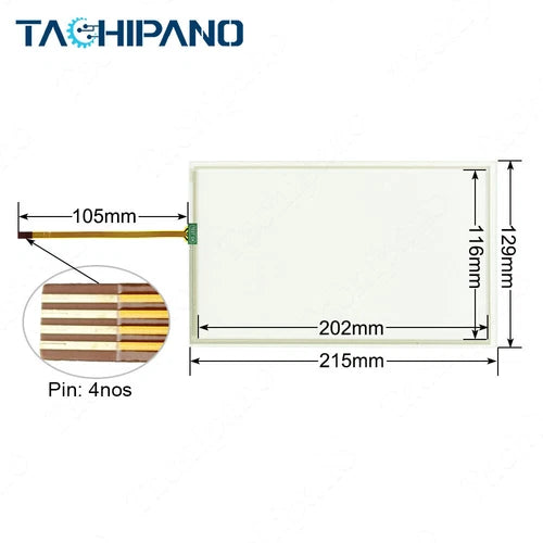 Touch Screen Panel for 6AV2 123-2JB03-0AX0 KTP900 with Keypad 6AV2123-2JB03-0AX0