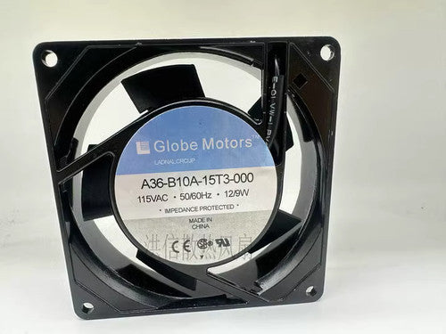 1 PCS GLOBE MOTORS Fan A36-B10A-15T3-000 115VAC 9225 9cm Aluminum Frame Fan