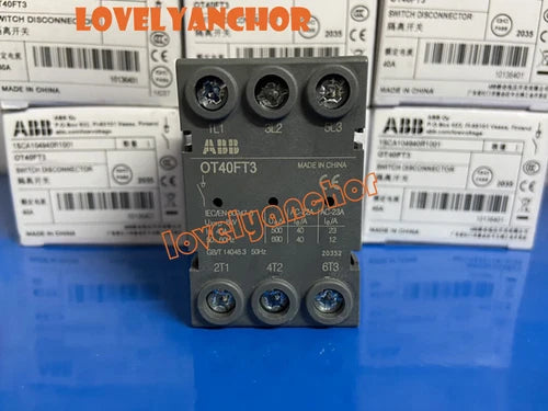 1PC   Non-fusible Switch Diconnector OT40FT3 40A 1SCA104940R1001