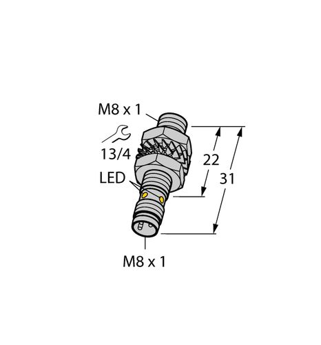 TURCK Bi2-EG08K-AP6X-V1131 4669450 Inductive sensor PNP