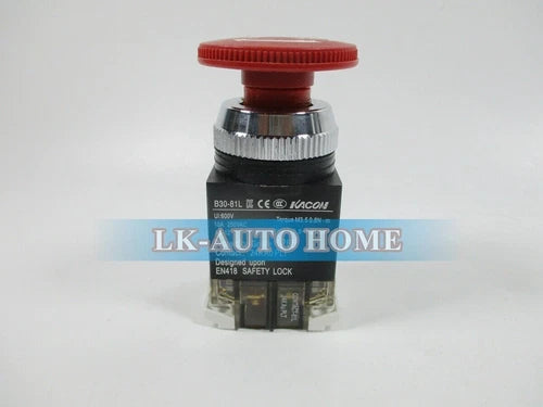 1Pcs  For   emergency stop Switch button 10A 250V 600V IP65 B30-81L