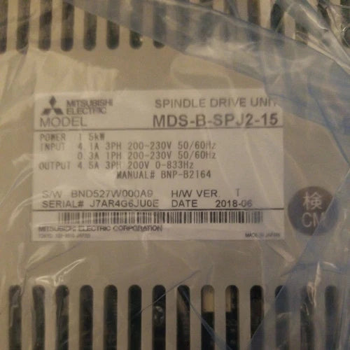 One  Mitsubishi MDS-B-SPJ2-15 Servo Drive MDSBSPJ215 ping