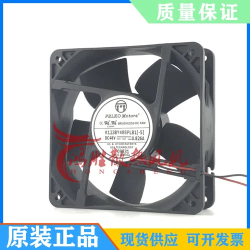 1PC  cooling 2-wire fan K1238Y48BPLB1-5 48V 0.826A 12038 12CM