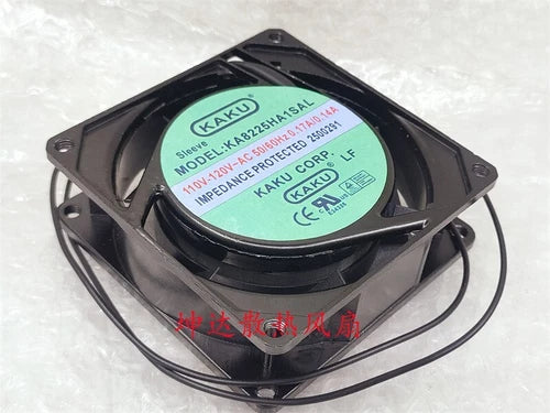 1 pcs  Fan 8cm aluminum frame cabinet fan  KA8225HA1SAL AC110V-120V 8025