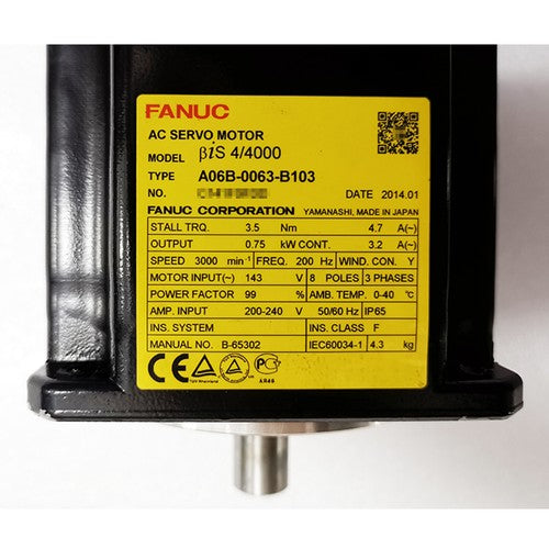 For Fanuc A06B-0063-B103  Servo Motor Free Shipping