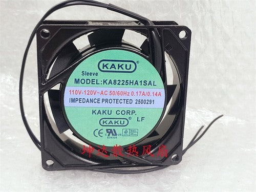 1 pcs KAKU Fan KA8225HA1SAL AC110V-120V 8025 8cm aluminum frame cabinet fan
