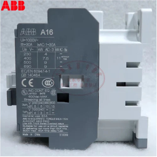 1PC A16-30-10 A16-30-01 Coil Voltages 24V 48V 110V 220V 380V 16AMP  AC Contactor