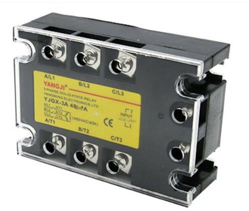 Three-phase SSR AC control AC AC-AC solid state relay YJGX-3A48100A 480VAC 100A