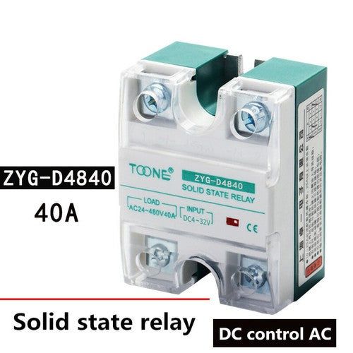 ZYG-D4840 single-phase solid state relay DC4-32V DC-AC AC24-480V 40A SSR-40DA