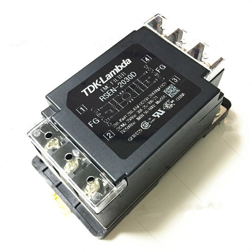 1PC  TDK Lambdat RSEN-2030D 250VAC 30A EMC Single-phase Power Filter DIN Rail