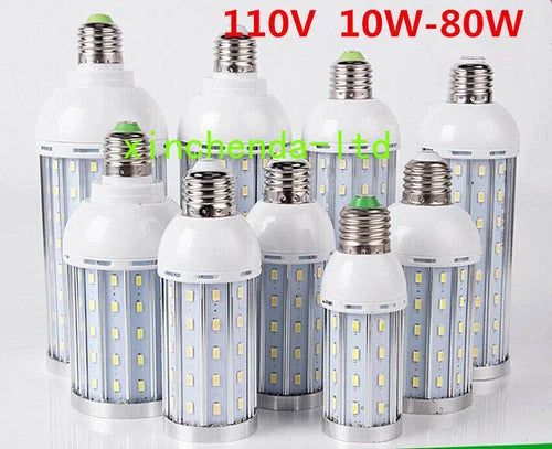 LED Corn Light Lamp Bulb Outdoor Home 110V 10W - 80W E27 5730 Base Socket Screw