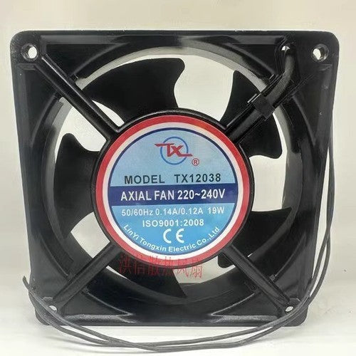 1 pcs TONGXIN TX Fan TX12038 AC220-240V 12038 12cm Aluminum frame cooling fan