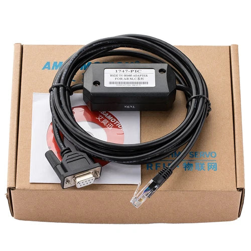 1PC For 1747-PIC RS232 DH-485  SLC Series PLC Programming Cable