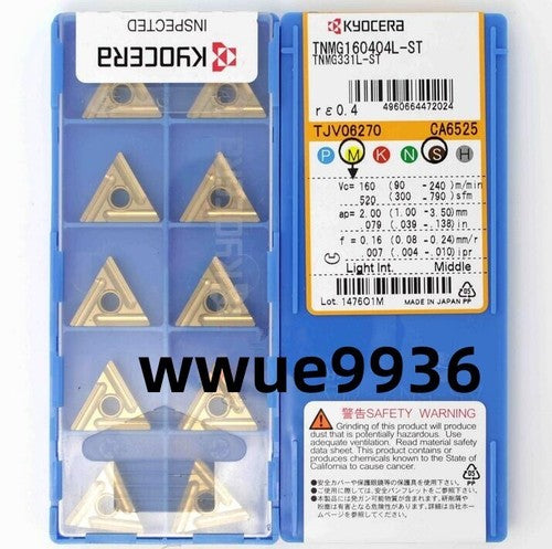 10pcs/Box Kyocera TNMG160404L-ST CA6525 TNMG331L-ST Blade Carbide Inserts