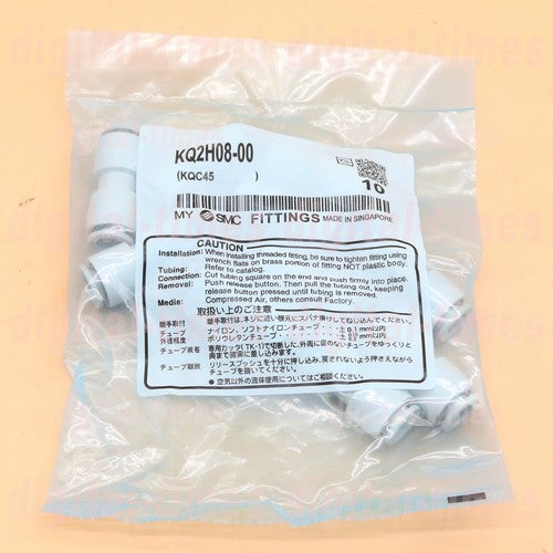 10PC  SMC Pneumatic connector KQ2H08-00 Quality assurance#LJ