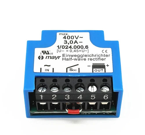 qty:1 Half wave Brake Rectifier Einweggleichrichter module 1/024.000.6 400V 3,0A