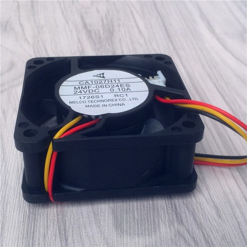 Mitsubishi inverter fan CA1027H11 MMF-06D24ES-RC1 6025 24V 0.10A 3-pin