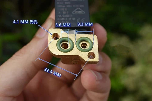 1pc  230V 12.5W 3PIN Full Metal 2/3 ways  SERIE 9000 SOLENOID VALVE