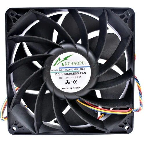 1X  4 lines large air cooling fan ACP-RZ14038H12B-6 14038 14cm 140mm DC12V 3.60A