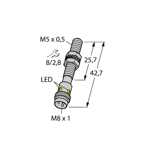 1PC  For TURCK Bi1-EG05-AP6X-V1331 4608640 Inductive sensor PNP