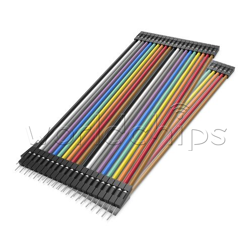 10PC 40PIN Dupont Wire Jumpercables 20cm 2.54MM Male To Female 1P-1P For Arduino