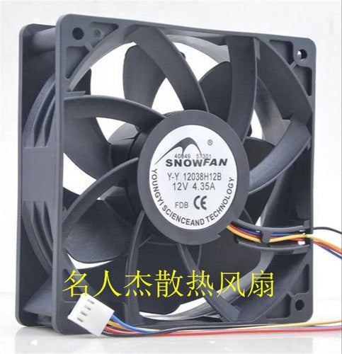 1PC SNOWFAN Y-Y12038H12B 12V 4.35A 12038 Ant 6000 rpm violent cooling fan