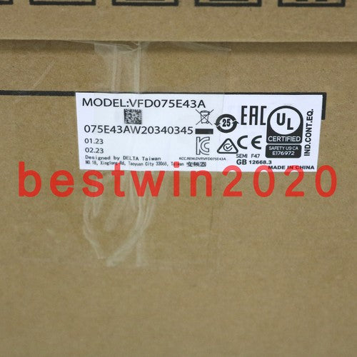 One  Delta VFD075E43A converter VFD-E Series 480V 7.5KW Fast Shipping