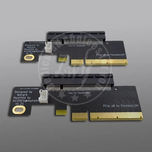 1X 331FLR 366 530 544 561 FLR CX3 ALOM PCIE X8 to FlexibleLOM Quad GbE Ethernet
