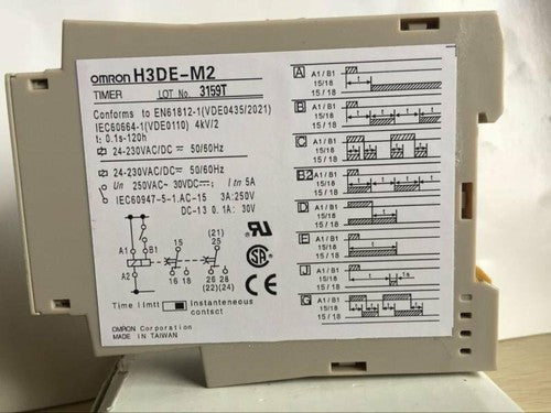 OMRON  Time Relay H3DE-M2 H3DE-M2 24-230V free shipping