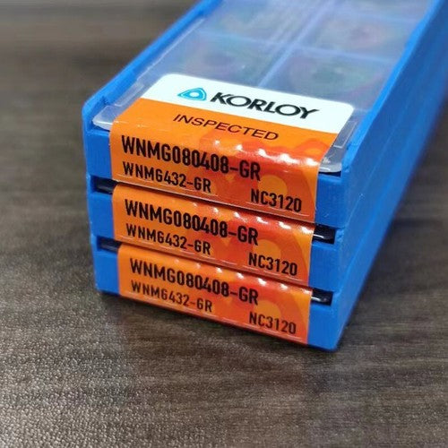 10Pcs/Box KORLOY WNMG080408-GR NC3120 WNMG432-GR Carbide Inserts Turning Blade