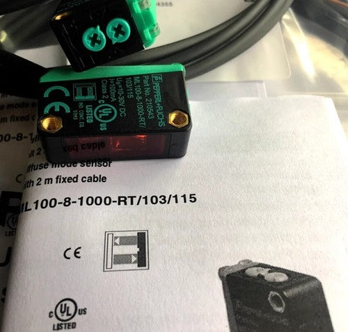 1pc P+F Photoelectric Switch Sensor ML100-8-1000-RT/103/115 210543