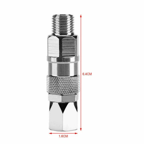 2pcs  Stainless Steel Swivel Joint for Airless Paint Sprayer   Hose 1/4 Inch