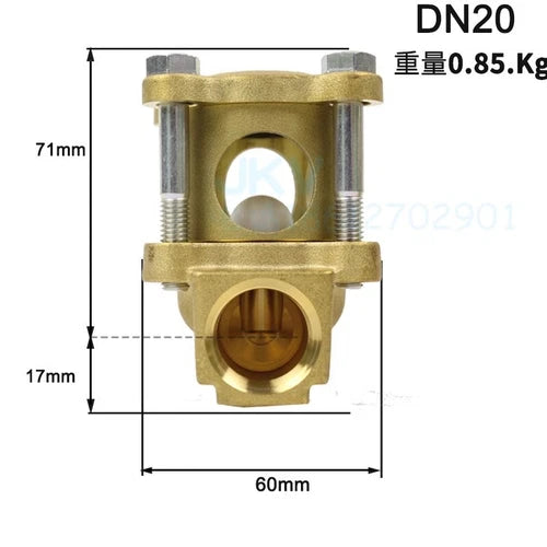 1PC  FIT FOR MIYAWAKI Steam Flow Sight Checker TS1 DN20 Sight Glass Brass