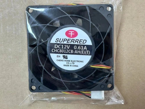 1PC SUPERRED CHC8012CB-AH(E)(T) 12V 0.61A 8CM Chassis Cooling Fan