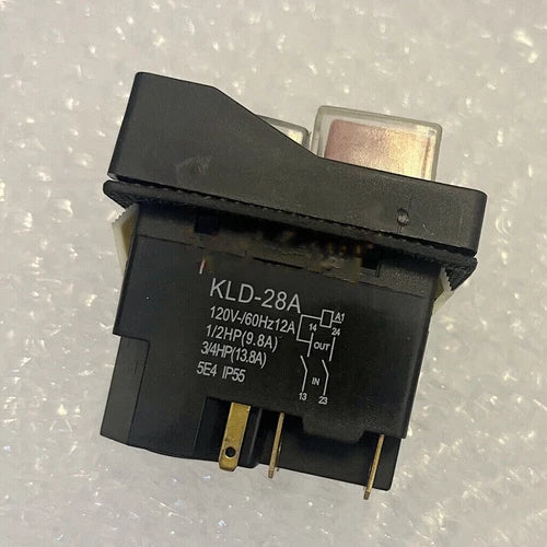 1X  electromagnetic switch 5-pin 120V 1/2HP waterproof button switch KLD-28A