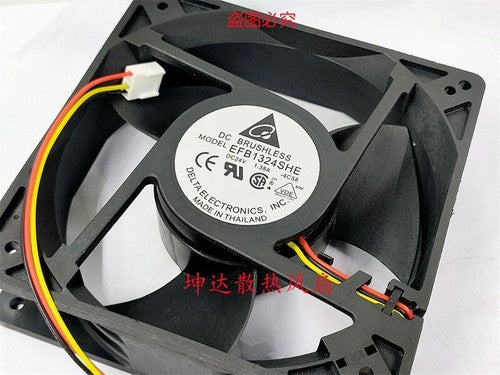 1 PCS Delta Fan EFB1324SHE DC24V 1.38A 12738 12.7CM 3 wire 4 pin cooling Fan