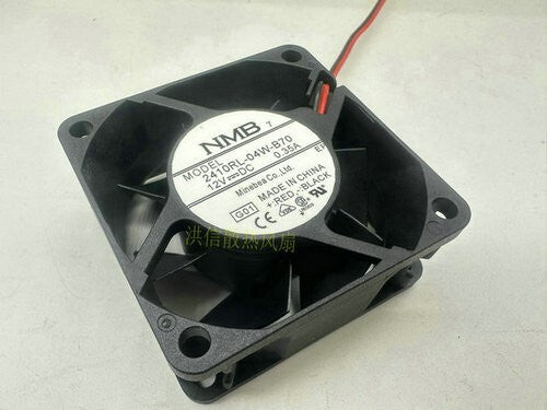 1 pcs NMB Fan 2410RL-04W-B70 DC12V 0.35A 6025 6cm 2 wire cooling fan